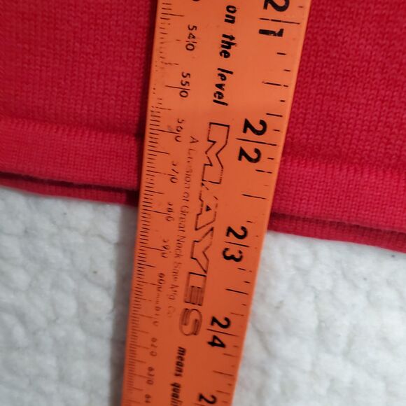 Red Sweater Black Beads 3/4 Sleeves - Prophecy by SAG HARBOR Women's Size Large - Picture 9 of 11